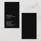 Tekst aanpassen Zwart Professioneel Visitekaartje (Voorkant / Achterkant)