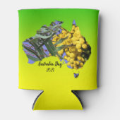 Tekst Australië dag gum lef Wattle bewerken Blikjeskoeler (Voorkant)