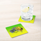 Tekst Australië dag gum lef Wattle bewerken Kartonnen Onderzetters (Insitu)