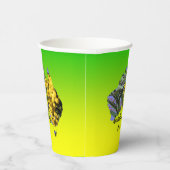 Tekst Australië dag gum lef Wattle bewerken Papieren Bekers (Rechts)