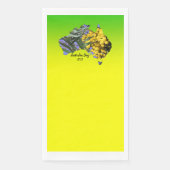 Tekst Australië dag gum lef Wattle bewerken Servet (Voorkant)