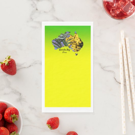 Tekst Australië dag gum lef Wattle bewerken Servet (Insitu)