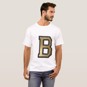 Tekst "B" T-shirt (Voorkant volledig)