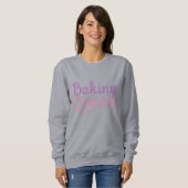 Tekst Baking Queen Vrouwen Trui (Voorkant volledig)