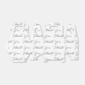 Tekst Bedankt Op Wit  Bedankdoosjes (Uitgevouwen)