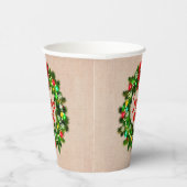 Tekst bewerken Assiette joyeux Noël Papieren Bekers (Rechts)