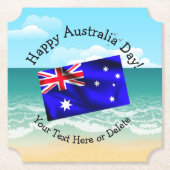 Tekst bewerken die overeenkomt met Australië Day V Kartonnen Onderzetters (Voorkant)