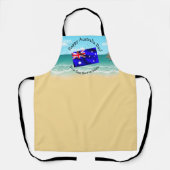 Tekst bewerken die overeenkomt met Australië Day V Schort (Voorkant)