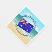 Tekst bewerken die overeenkomt met Australië Day V Servet (Hoek)