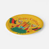 Tekst bewerken die overeenkomt met Kwanzaa Party 7 Papieren Bordje (Gekanteld)