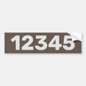 Tekst bewerken, House Numbers Sticker (Voorkant)