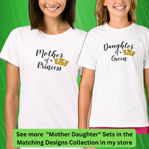 Tekst bewerken - Moeder van een prinses die Mam Me T-shirt