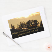 Tekst Bijbeltekst bij zonsondergang Rechthoekige Sticker (Envelop)