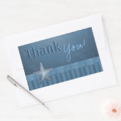  tekst Blauw Dank u Stickers (Envelop)