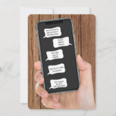 Tekst Bubbels voor Verjaardagsfeest Uitnodigen Kaart (Voorkant)