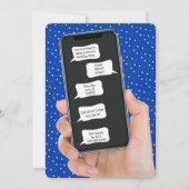 Tekst Bubbels voor Verjaardagsfeest Uitnodigen Kaart (Voorkant)