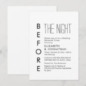 Tekst Calligrafie De Nacht Voor Uitnodiging (Voorkant / Achterkant)