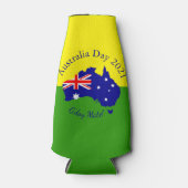 Tekst die overeenkomt met Australië-dag bewerken Flesjeskoeler (Voorkant)