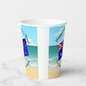 Tekst die overeenkomt met Australië-dag bewerken Papieren Bekers (Rechts)