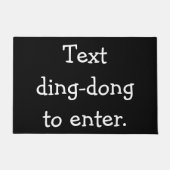 Tekst ding-dong om in te voeren deurmat (Voorkant)