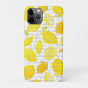  tekst en afbeelding modern citrusgeel Case-Mate iPhone case