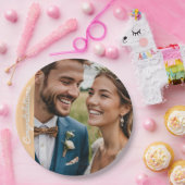 Tekst en foto Aangepaste Gepersonaliseerde Feestfo Papieren Bordje (Feest)