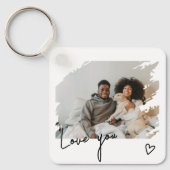 Tekst en foto gepersonaliseerd sleutelhanger (Voorkant)
