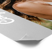 tekst en foto op maat gemaakte persoonlijke verlov poster (Hoek)