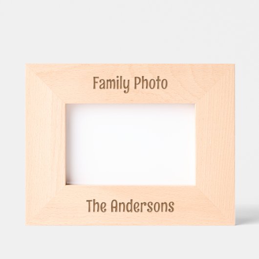  tekst- en fotoweergave, laserprinter gegraveerde lijstjes (Voorkant)