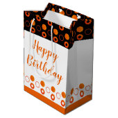 Tekst en kleuren personaliseren medium cadeauzakje (Achterkant Gekanteld)