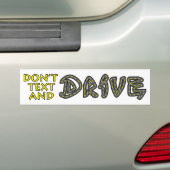 Tekst- en schijfstation Bumpersticker niet (Op auto)