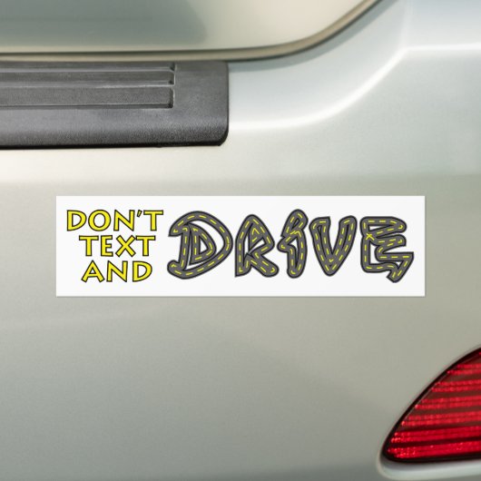 Tekst- en schijfstation Bumpersticker niet (Op auto)