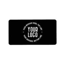  tekst en uw geüploade Logo of Afbeelding Etiket