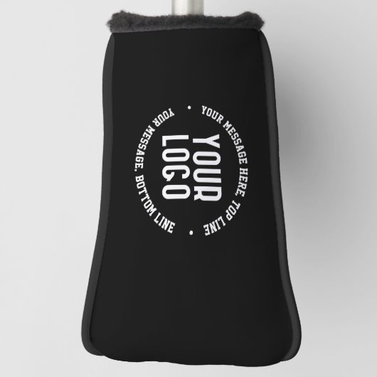  tekst en uw geüploade Logo of Afbeelding Golfheadcover (Draai 90)