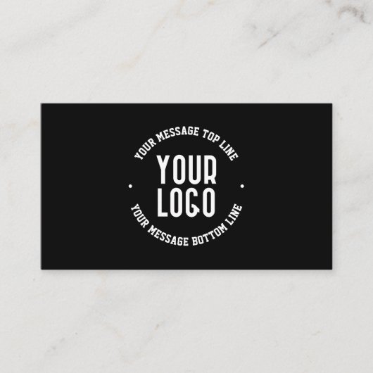  tekst en uw geüploade Logo of Afbeelding Informatiekaartje (Voorkant)