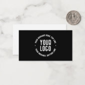  tekst en uw geüploade Logo of Afbeelding Notitiekaartje (Voorkant / Achterkant in situ)