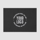  tekst en uw geüploade Logo of Afbeelding Tissuepapier (Voorkant)