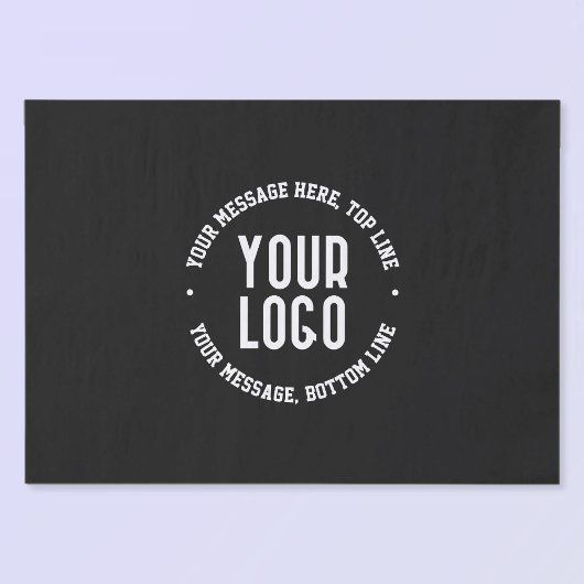  tekst en uw geüploade Logo of Afbeelding Tissuepapier