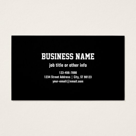  tekst en uw geüploade Logo of Afbeelding Visitekaartje (Achterkant)