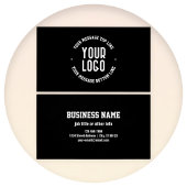  tekst en uw geüploade Logo of Afbeelding Visitekaartje