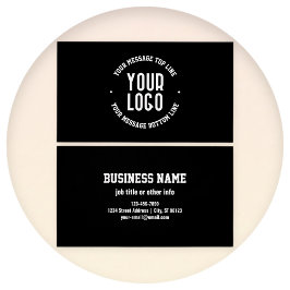  tekst en uw geüploade Logo of Afbeelding Visitekaartje