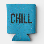 Tekst en waterdruppel koelen blikjeskoeler (Achterkant)