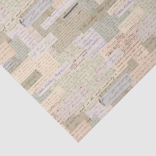  tekst Ephemera Tissuepapier (Detail)