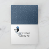 Tekst 'Gefeliciteerd met je verjaardag' op sterren Kaart (Binnen)