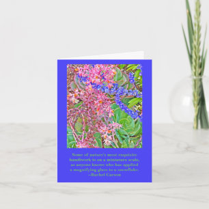 TEKST/GELUKKIGE VERJAARDAG/ECHEVERIA BLUEROS KAART