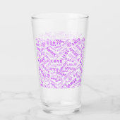 Tekst Glas Liefde of Kies Kleur (Achterkant)