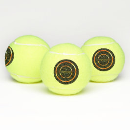 Tekst hier afgedrukte tekst dubbele cirkel Outdoor Tennisballen