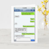 Tekst Humor - Verjaardag Kaart (Gele Bloem)