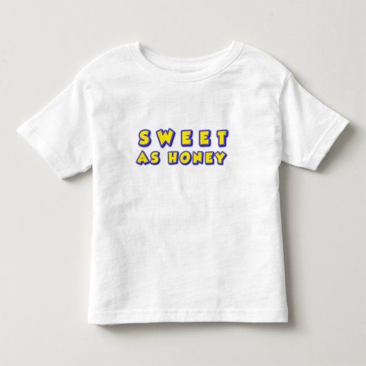 Tekst Illustratie Zegt Zoet Als Honing Kinder Shirts (Voorkant)