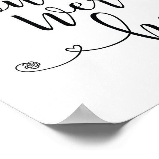 Tekst 'In liefdevolle herinnering' - was hier maar Poster (Hoek)